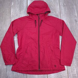 Mountain Hardwear Jacket Womens Medium Pink Hooded Full Zip Lightweight Wind